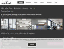 Tablet Screenshot of mailandcall.de